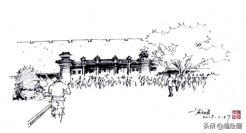 十大顶级钢笔画速写,钢笔速写100幅图片