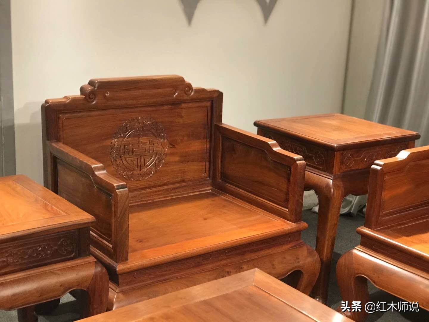 缅甸花梨经典独板沙发,缅甸花梨汉宫沙发六件套精品