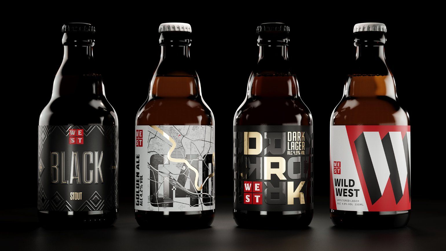 啤酒品牌视觉设计,鲜啤酒设计风格