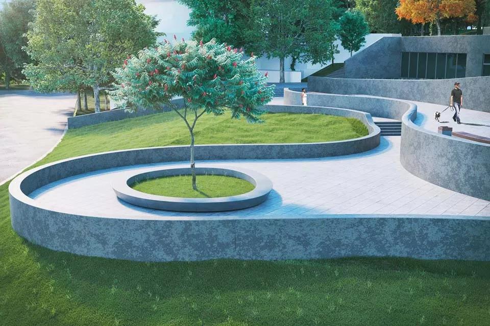 一波优雅的高差处理，漂亮