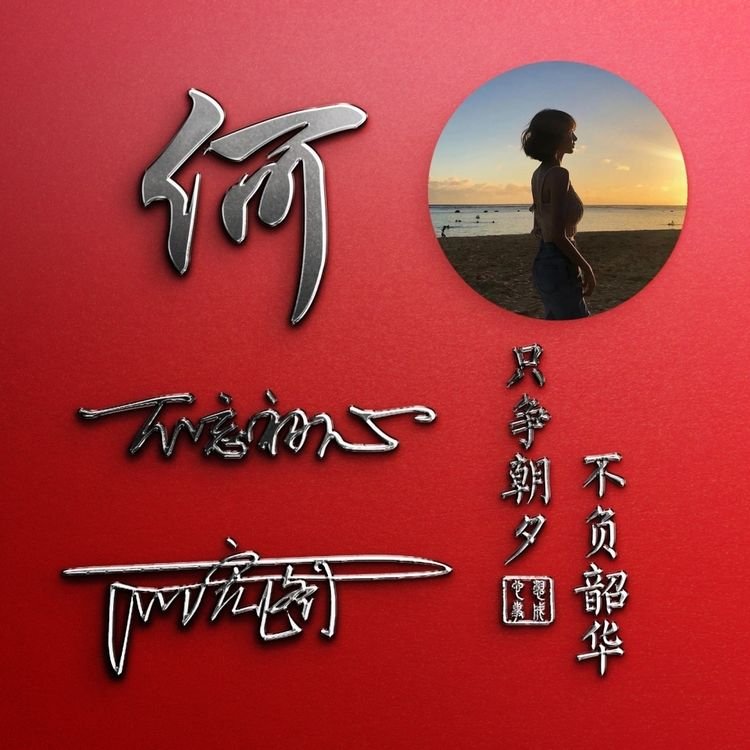 姓氏个性签名头像制作教程,头像精心制作无水印微信姓氏头像