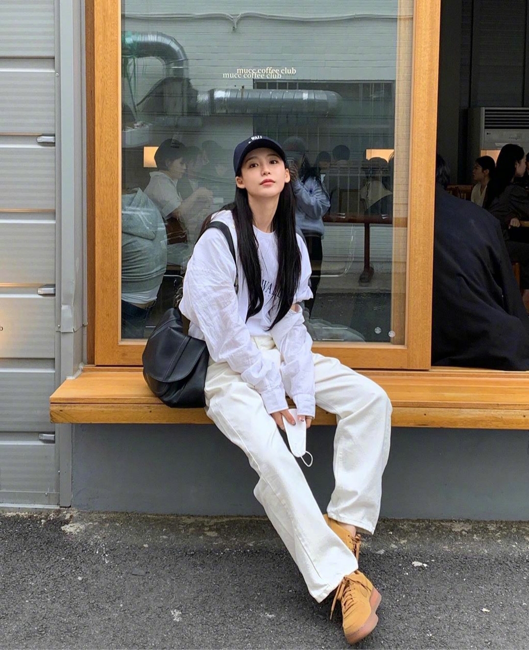 韩国直筒裤,韩系直筒裤穿搭