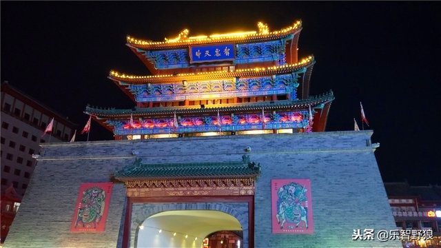 开封鼓楼夜景,开封鼓楼公园