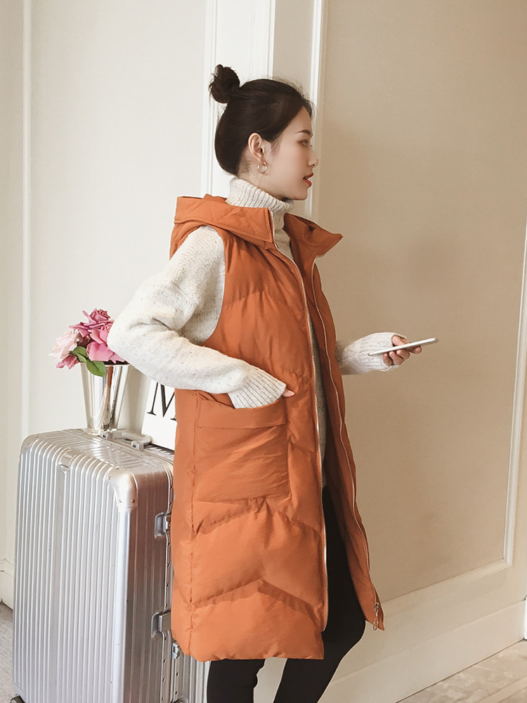 中长款洋气时髦马甲版型正,长款修身棉马甲怎么搭配