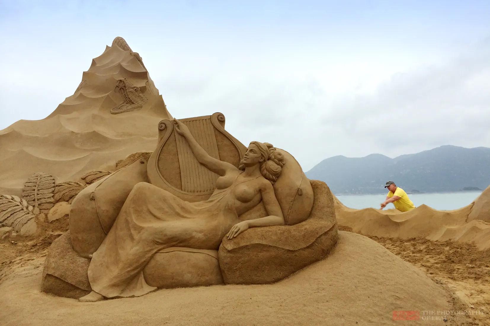 朱家尖国际沙雕艺术广场,沙雕朱家尖