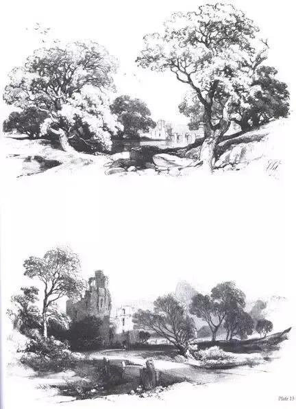 中学生20分钟风景速写临摹图片,速写风景怎么画得又快又好