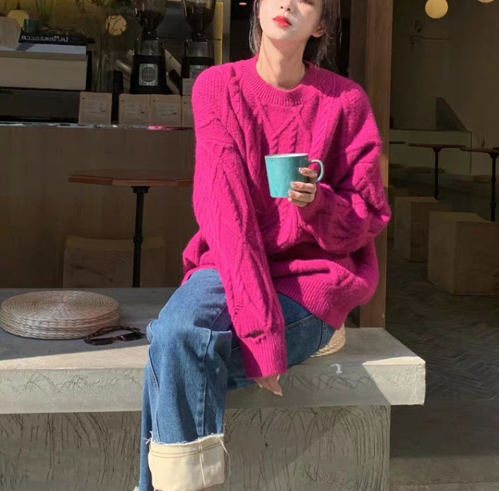 显瘦毛衣穿搭微胖女生秋冬季,120-140斤微胖高档毛衣厚款打底