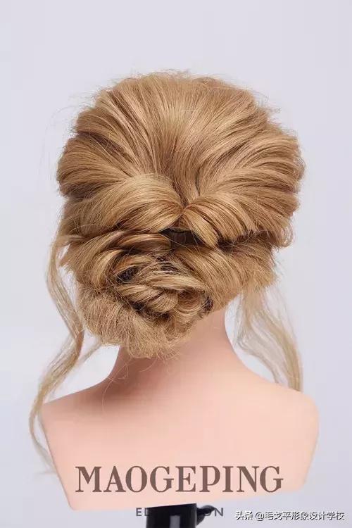 简单高贵晚宴发型步骤,时尚晚宴发型教程