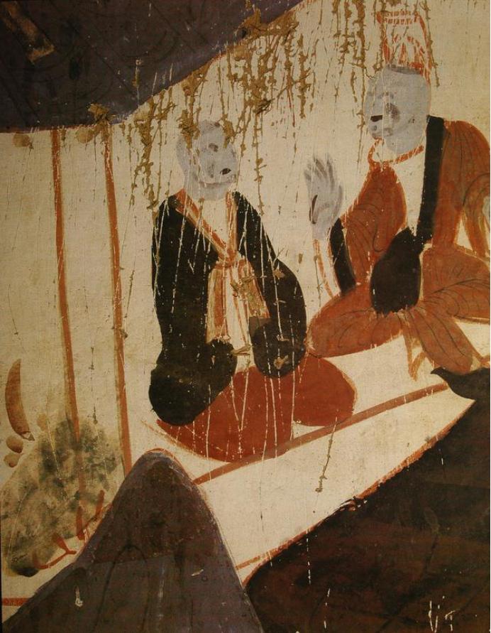 敦煌428窟介绍,敦煌329窟壁画飞天图