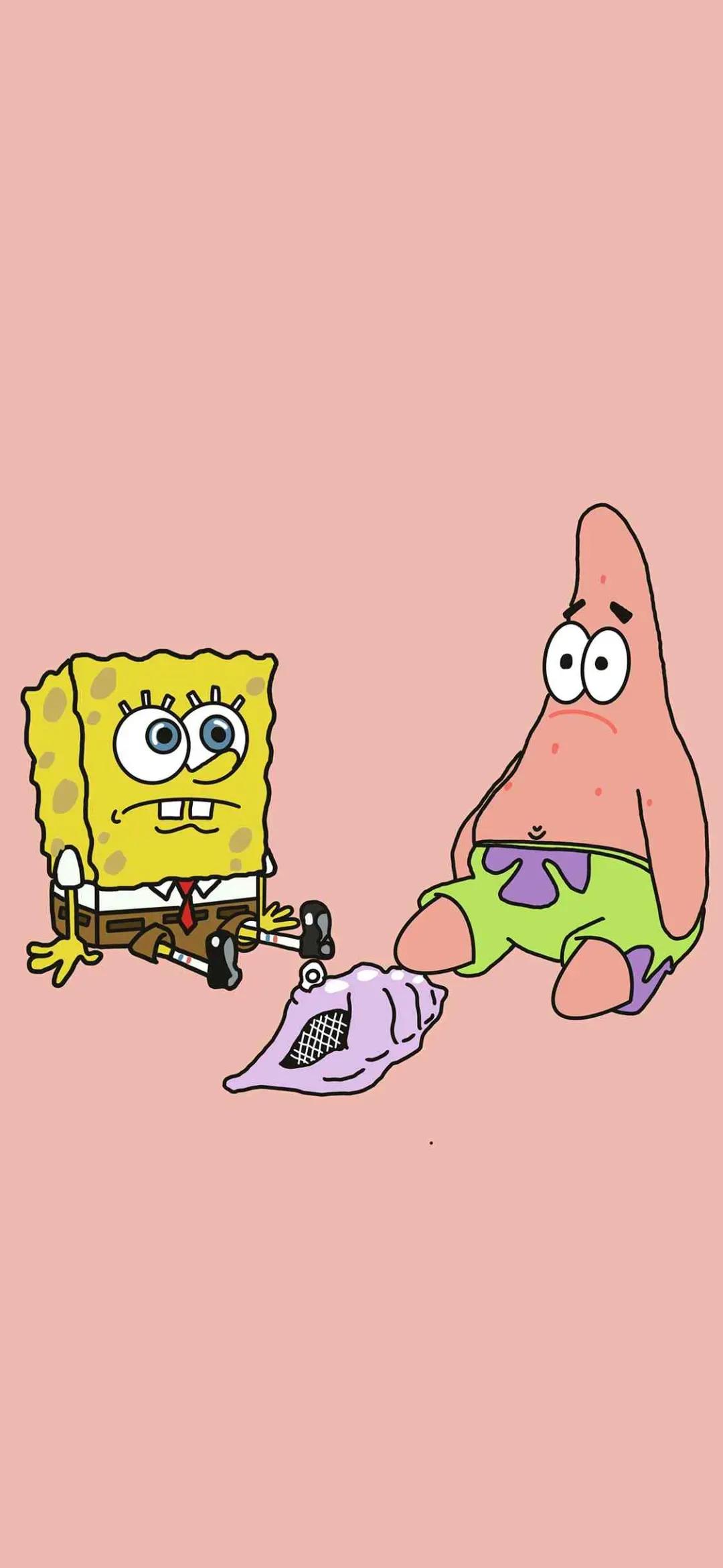 海绵宝宝壁纸全面屏全角色,关于海绵宝宝的壁纸高清