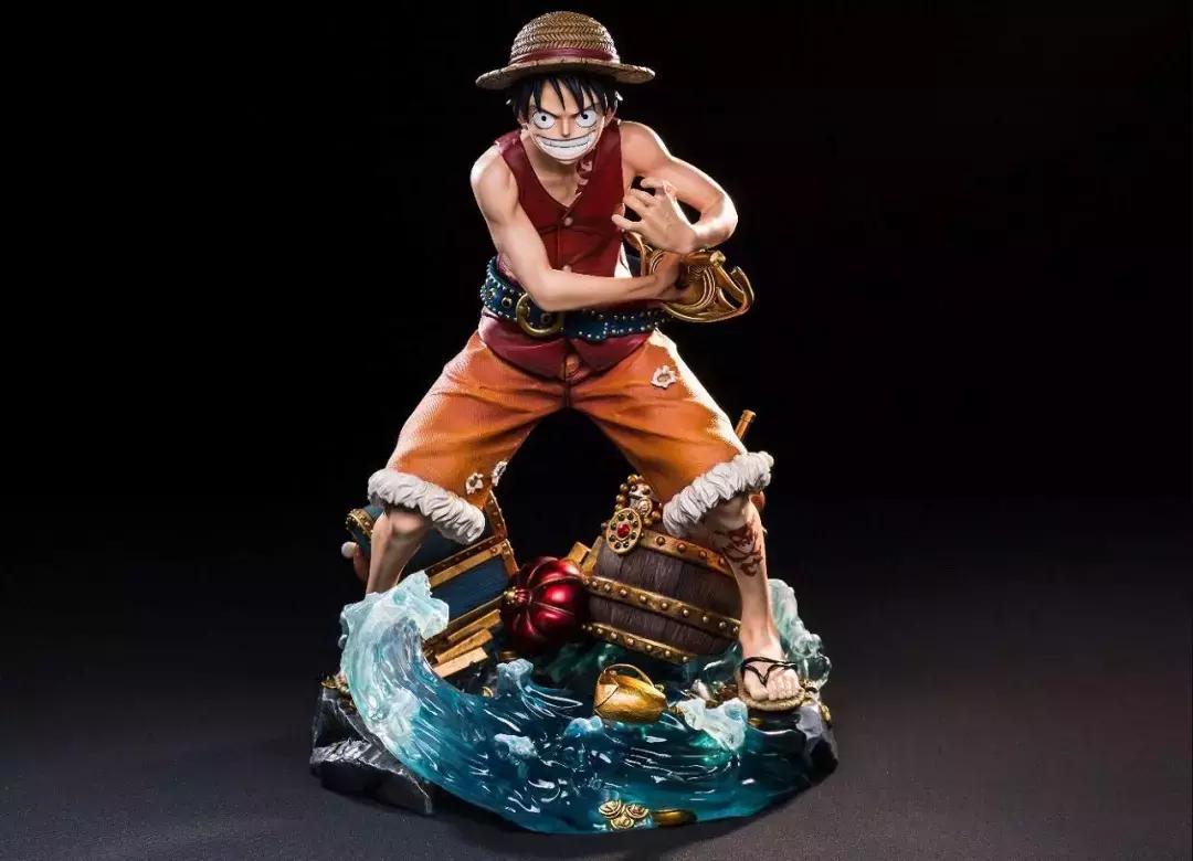 megahouse路飞弹跳人手办,海贼王路飞大秀霸王色霸气