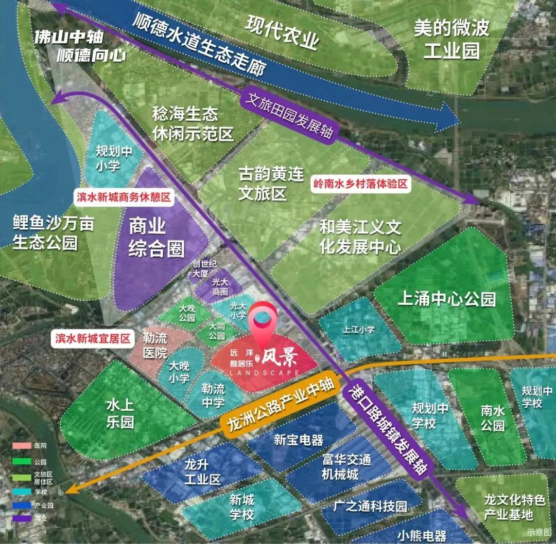 顺德勒流远洋雅居乐航拍,勒流远洋雅居乐风景户型图
