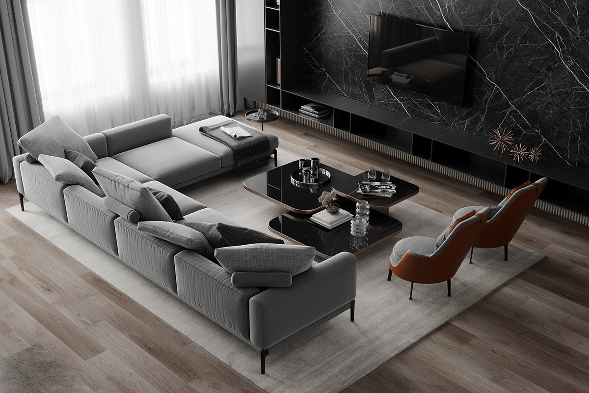 轻奢风格干净的空间,轻奢原木风装修高级感