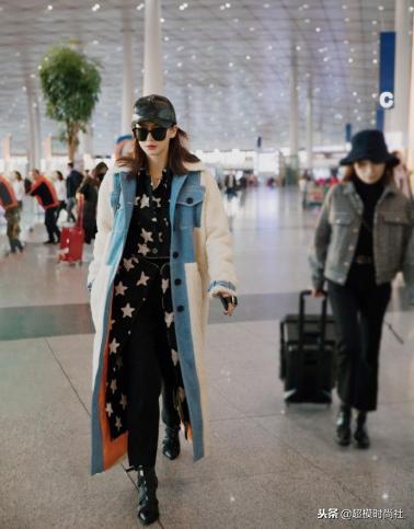 杨幂穿打底袜好看吗,杨幂穿长筒袜的穿搭