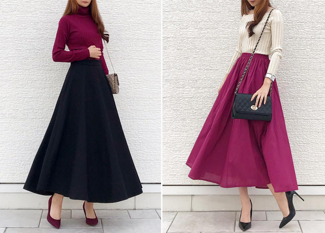 半身裙主要怎么搭配呢,一条半身裙的各种搭配