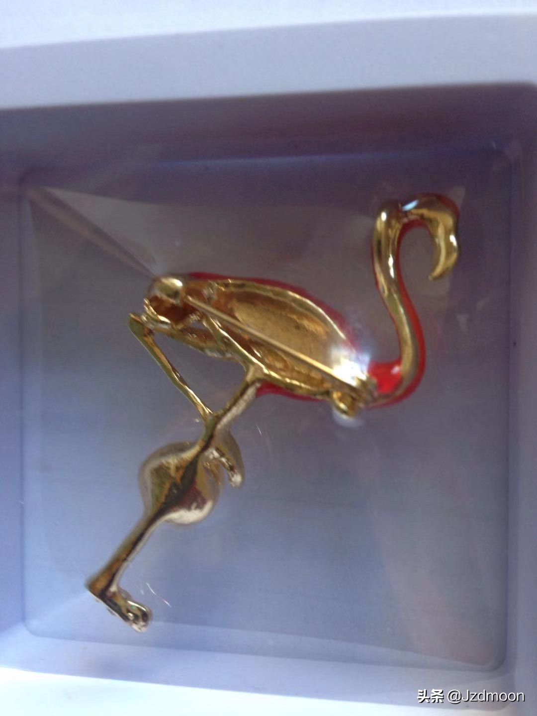 火烈鸟天然淡水珍珠胸针,火烈鸟花束胸针