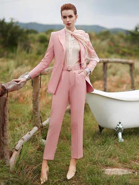 品牌名媛气质西服套装女装,时尚气质名媛高级感休闲西服套装