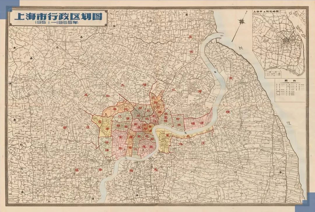 上海历史行政区划变迁,地图文化之旅