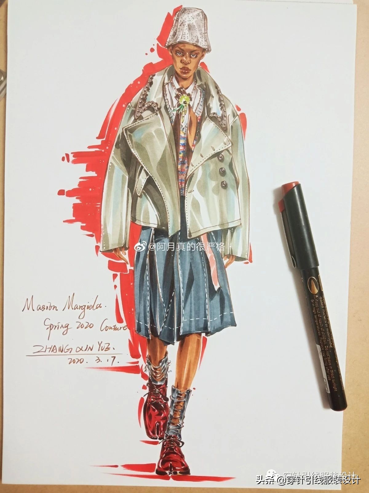 效果图手绘服装,效果图大全70-80平三室