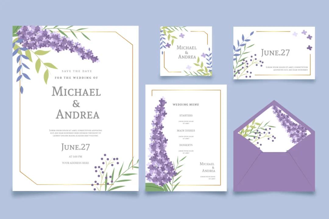 婚礼请柬模板高清图片边框,婚礼请柬英语模板制作