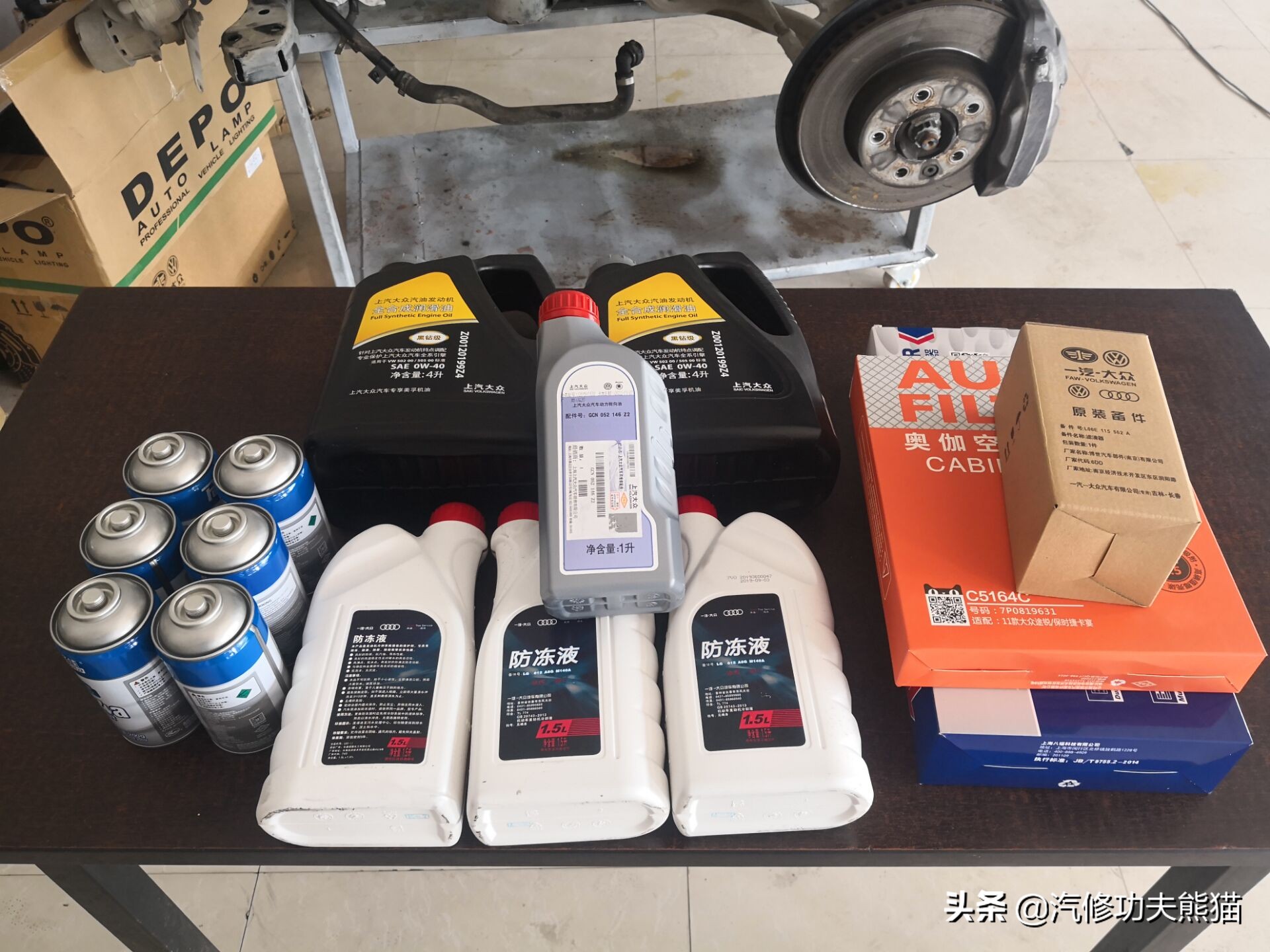 能拉动波音747的大众神车途锐烧机油治理，修完了又可以拉飞机了