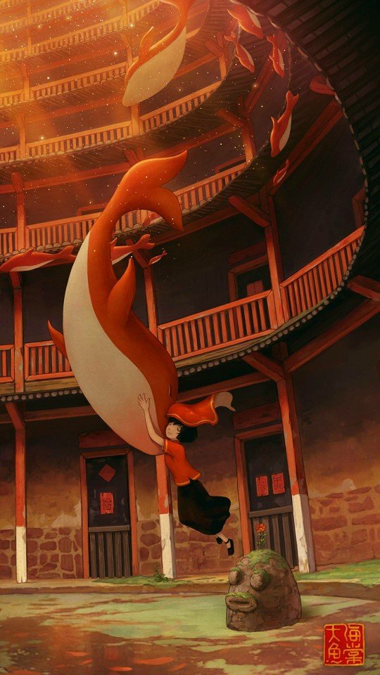 大鱼海棠高清壁纸女,大鱼海棠台词壁纸