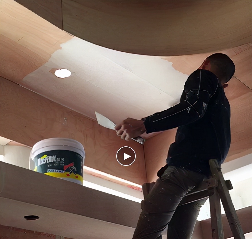 家里天花顶腻子脱皮怎么办,天花板腻子粉开裂怎么修复