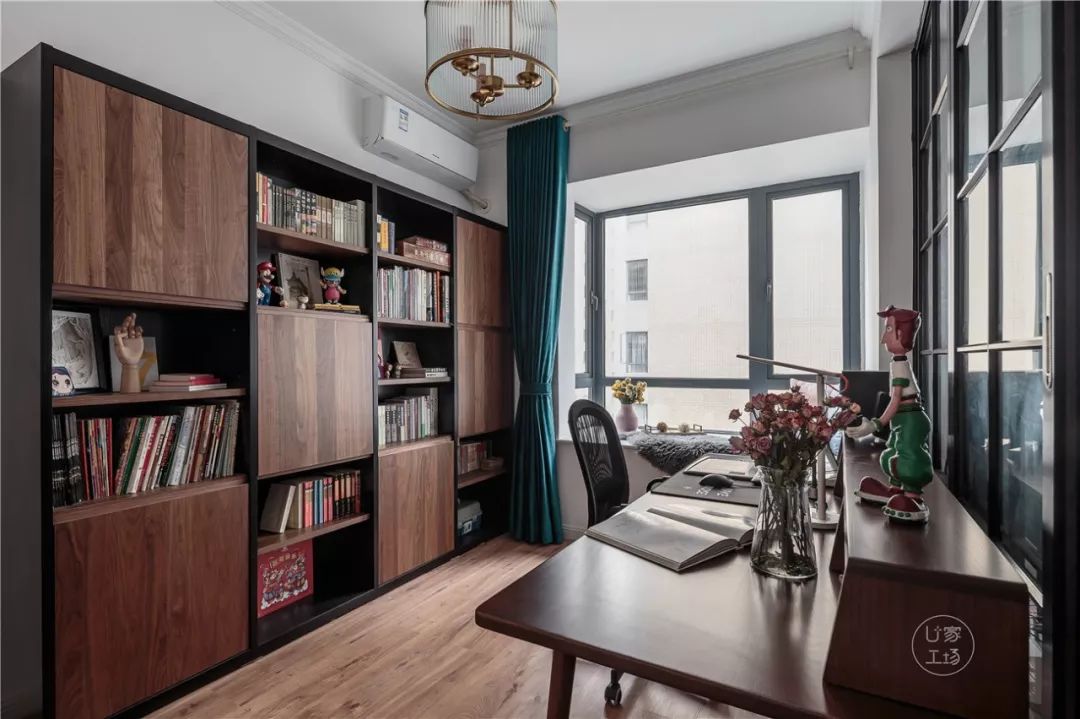 11平方米书房设计现代轻奢风格,100个绝美书房设计图片