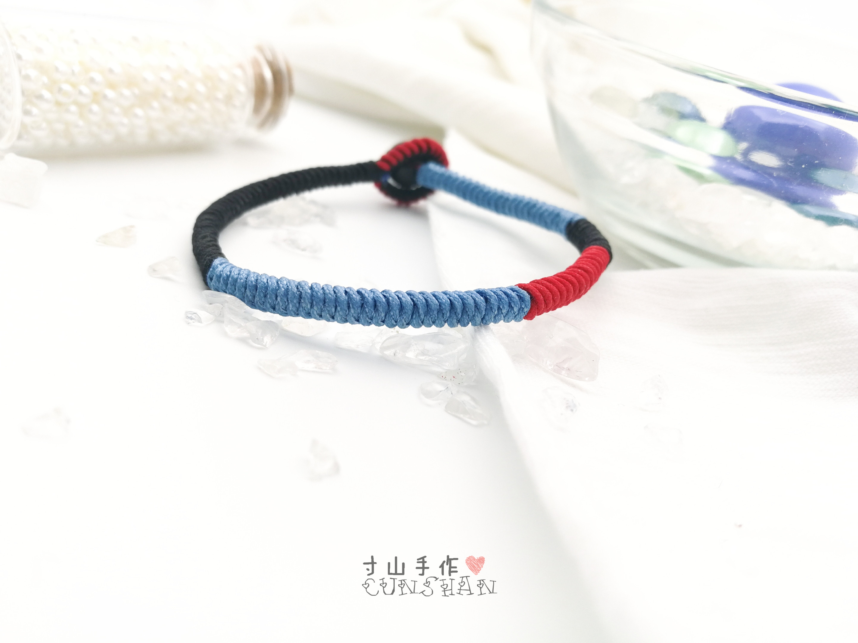 100种编弹性手链绳结的打法,文玩手串单绳打结方法