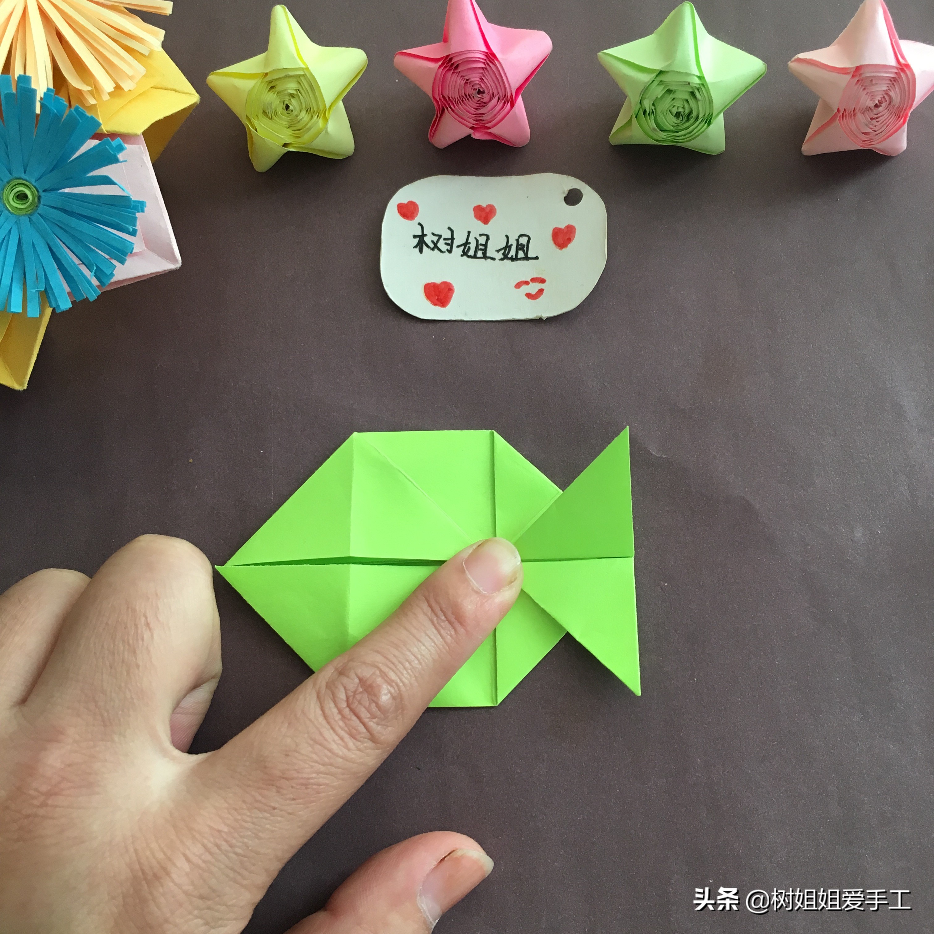 幼儿园简单折纸手工动物小鱼,各种可爱小动物的折纸