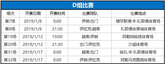 2019男足亚洲杯三四名比赛时间,2021亚洲杯国足赛程表