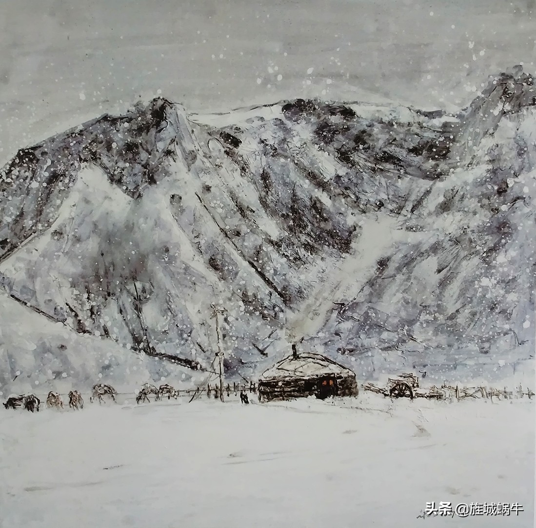 读赵福画笔下的皑皑白雪