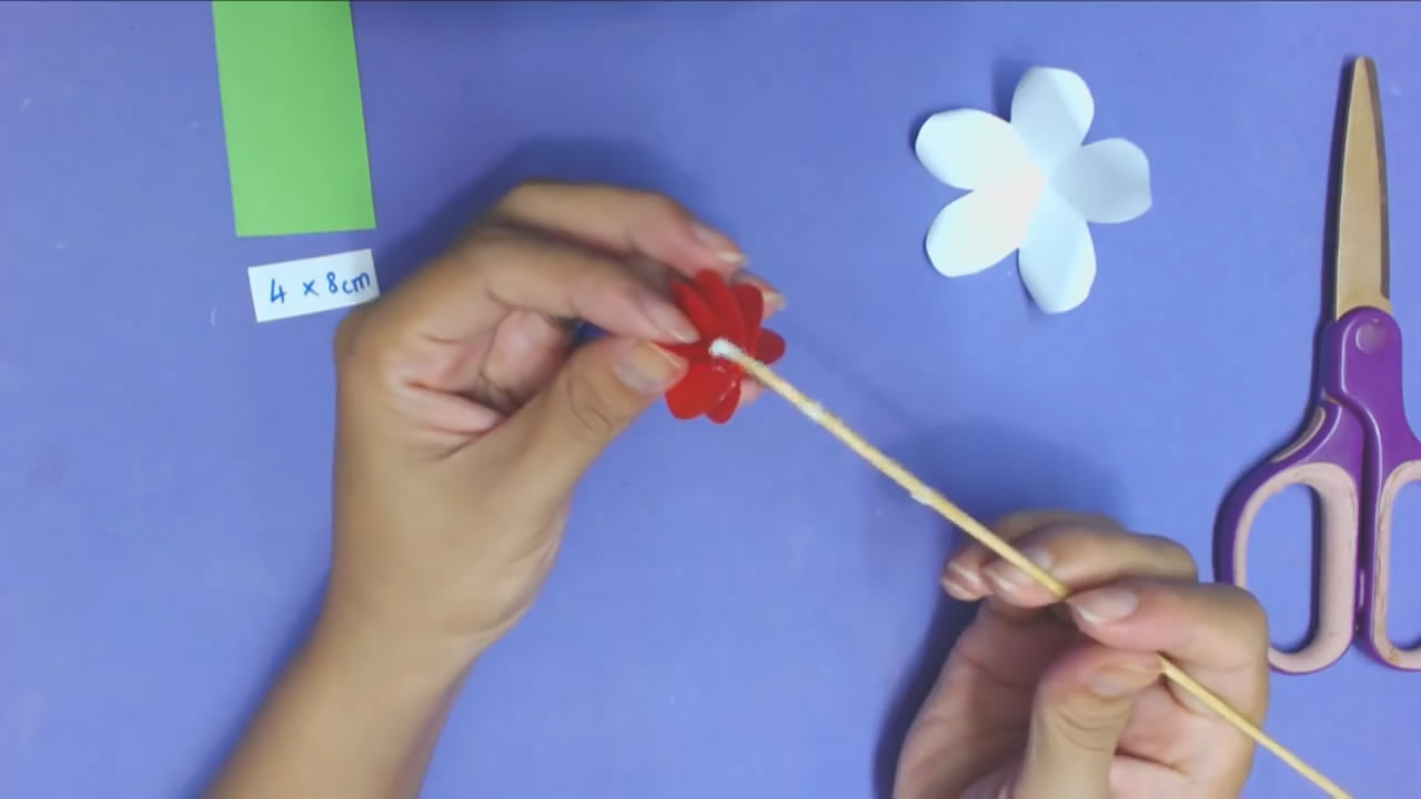 纸艺花卉制作教程,纸艺花卉教程褶皱纸荷花