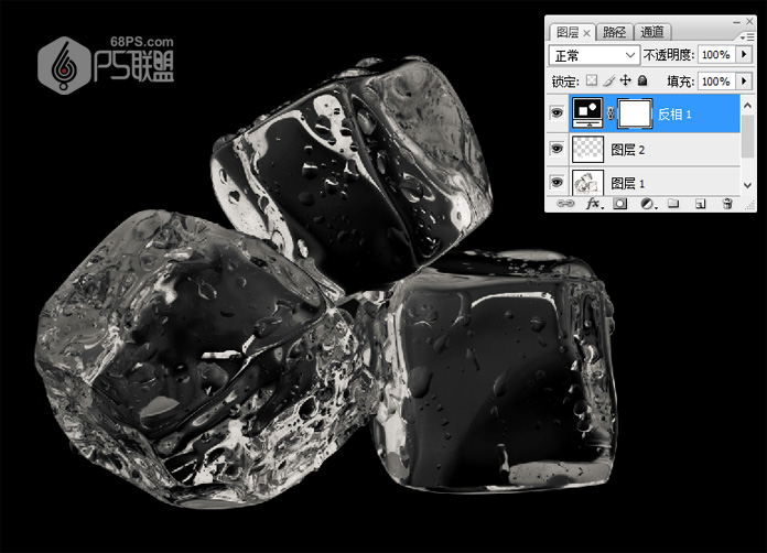 ps不透明冰块的制作方法,ps抠取透明冰块