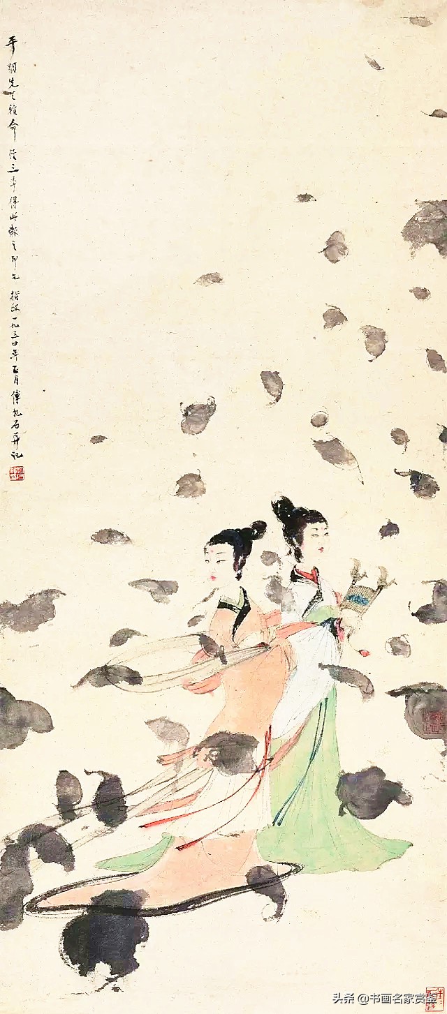 100幅傅抱石作品欣赏,傅抱石人物作品高清大图