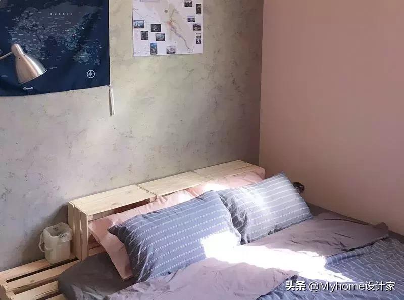 刷漆、铺地,再买个收纳箱搞定,女大学生4千元爆改13m²房间!