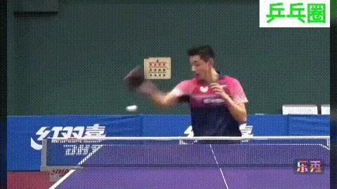 马龙张继科前冲弧圈球动作区别,张继科反手拉前冲慢动作