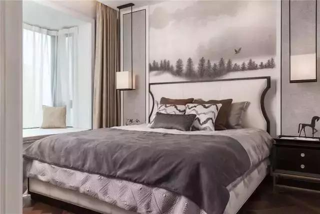 新中式大气不失典雅,18万打造74㎡日系清新温暖森林风