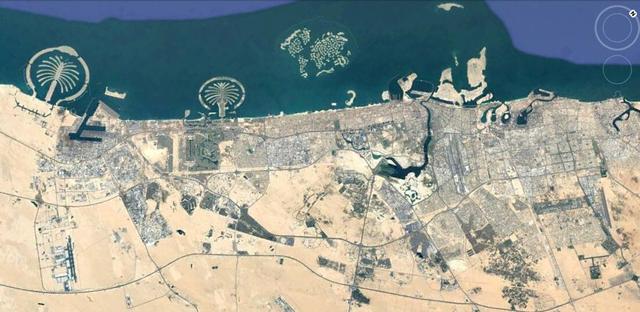 迪拜沙漠中的城市,迪拜沙漠之城全景图