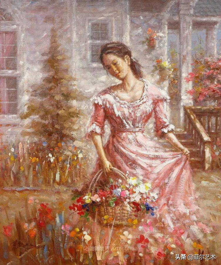 韩国画家朱世柱的作品非常出色,温暖、音乐和神秘