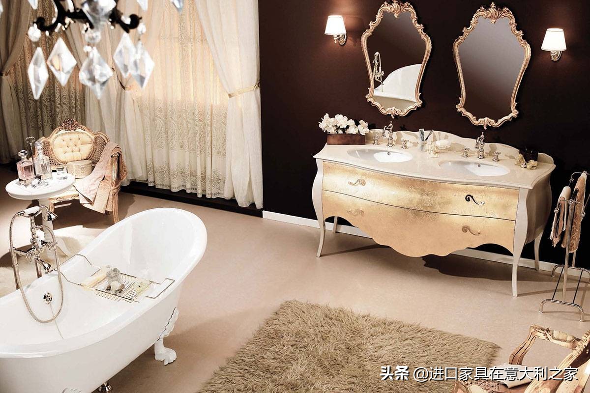 法式轻奢浴室柜最新款2023,高级灰浴室柜现代轻奢