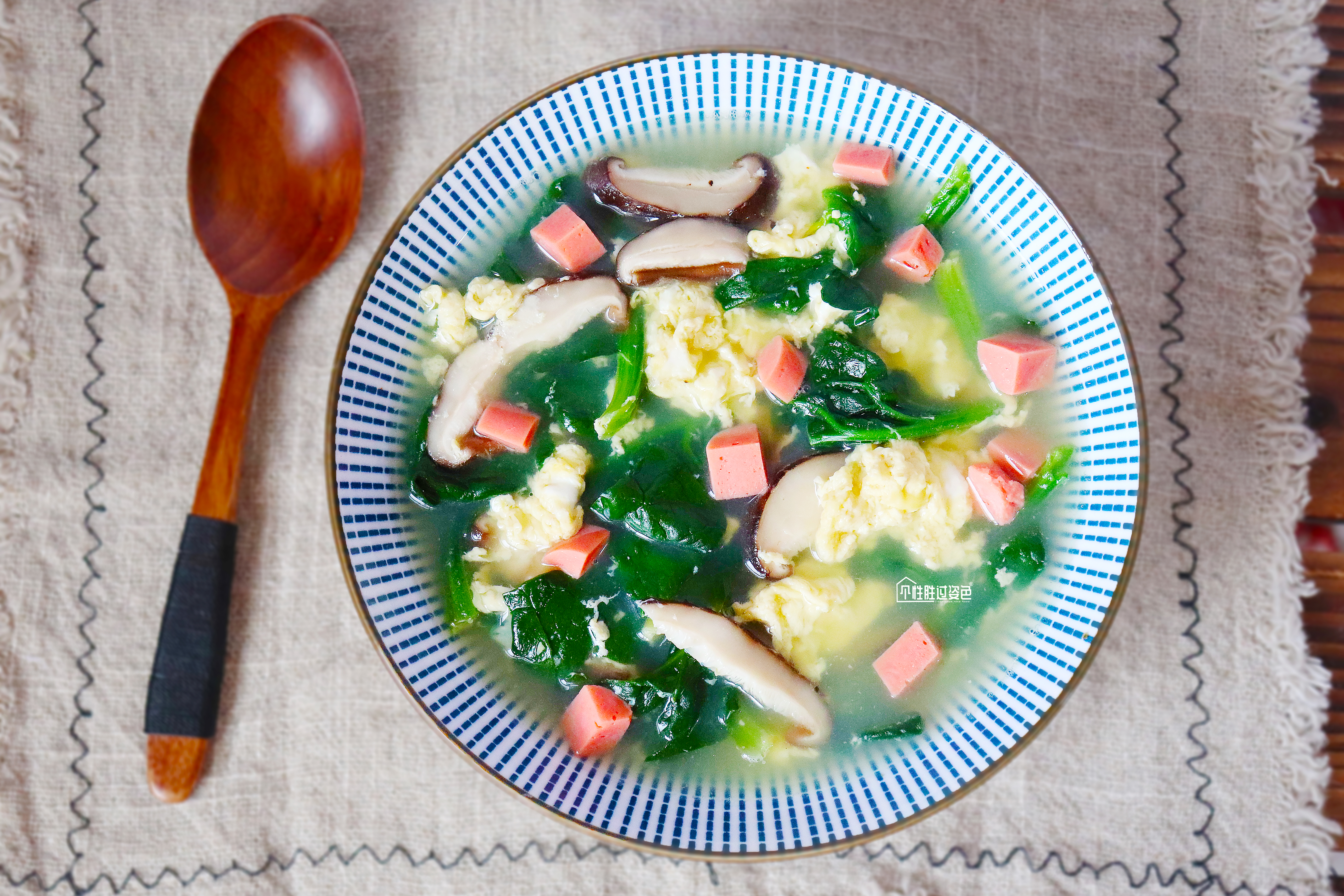 无油鲜蔬芙蓉汤,刮油鲜蔬汤