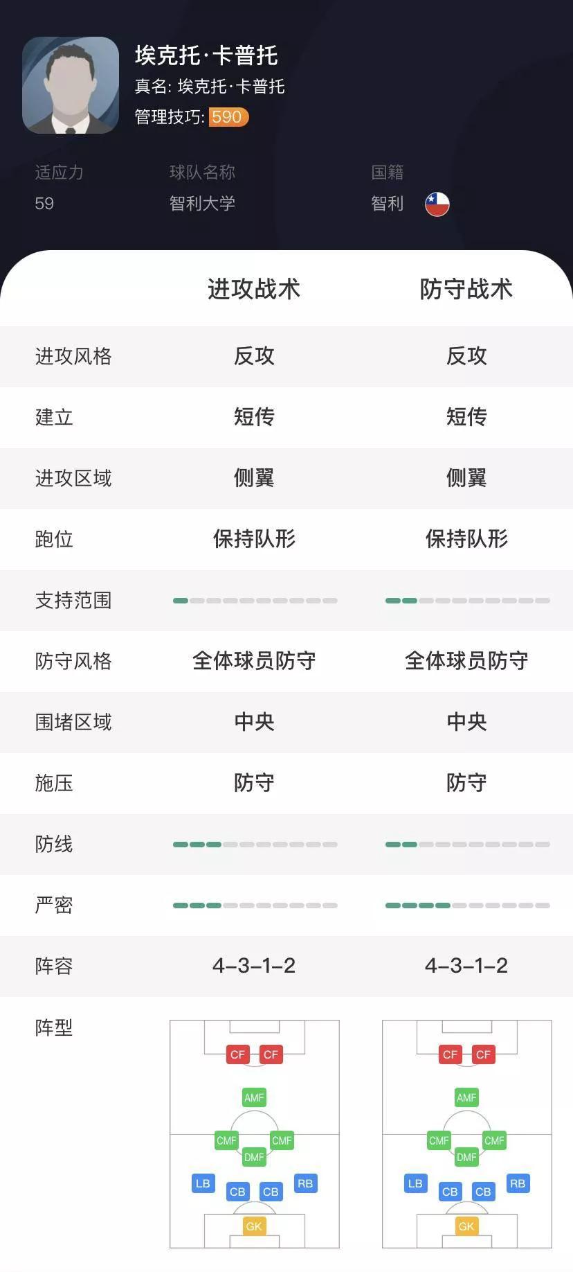 实况足球国际服4312阵型怎么玩,实况足球中预设阵型是4312的球队