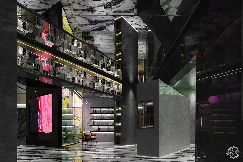 汇亚瓷砖展厅效果,汇亚陶瓷生产基地