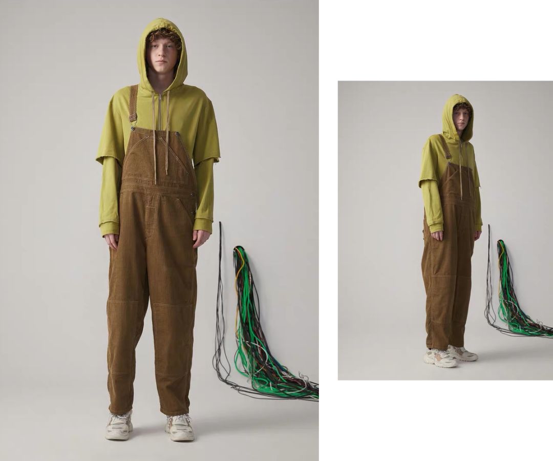 穿上背带裤，校门口保安叔叔都不拦我