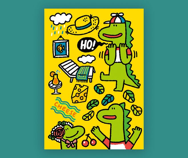 超可爱的手绘简笔画,简单的Q版简笔人物绘画