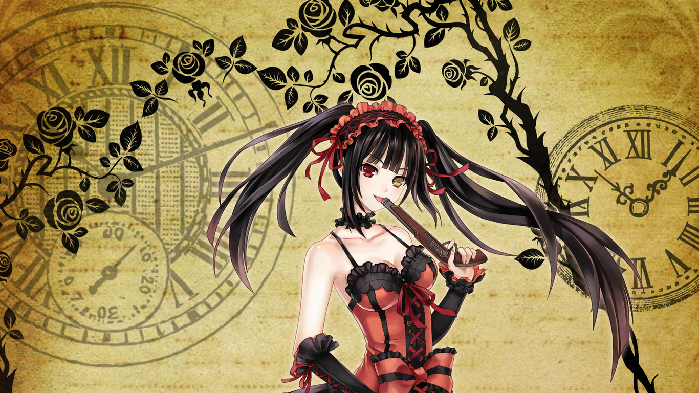 时崎狂三壁纸蓝光竖屏1920,时崎狂三动漫美图壁纸