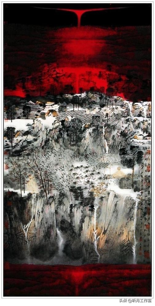 卢禹舜中国画欣赏,卢禹舜先生山水画创作