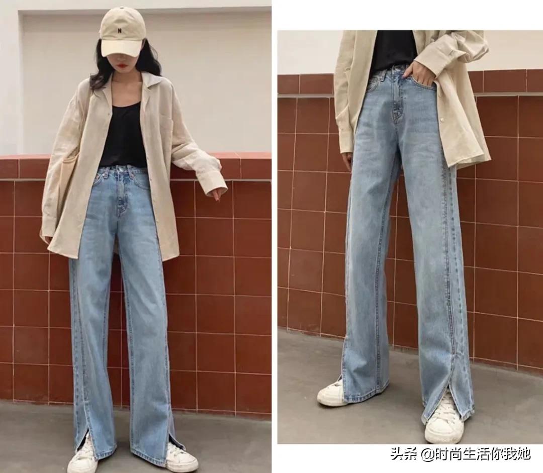 小个子穿搭145-150高腰裤子,小个子穿搭150高腰上衣