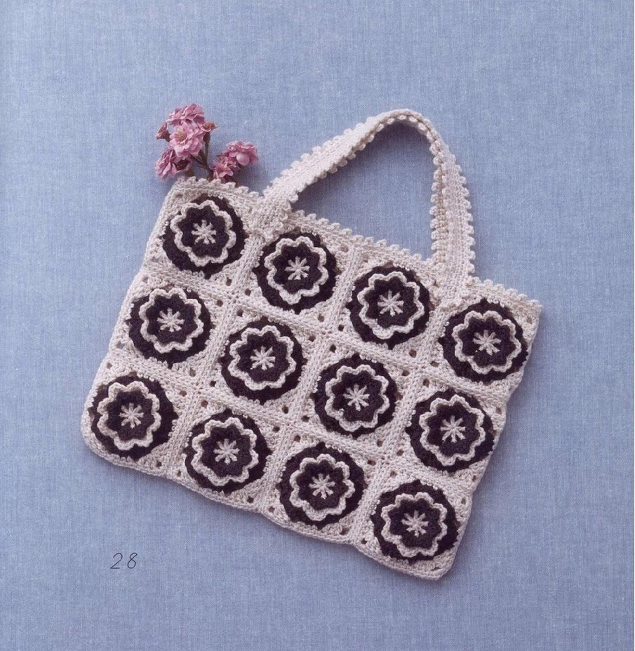 单肩斜挎钩针包包图解大全,小恐龙包包钩针编织图解教程